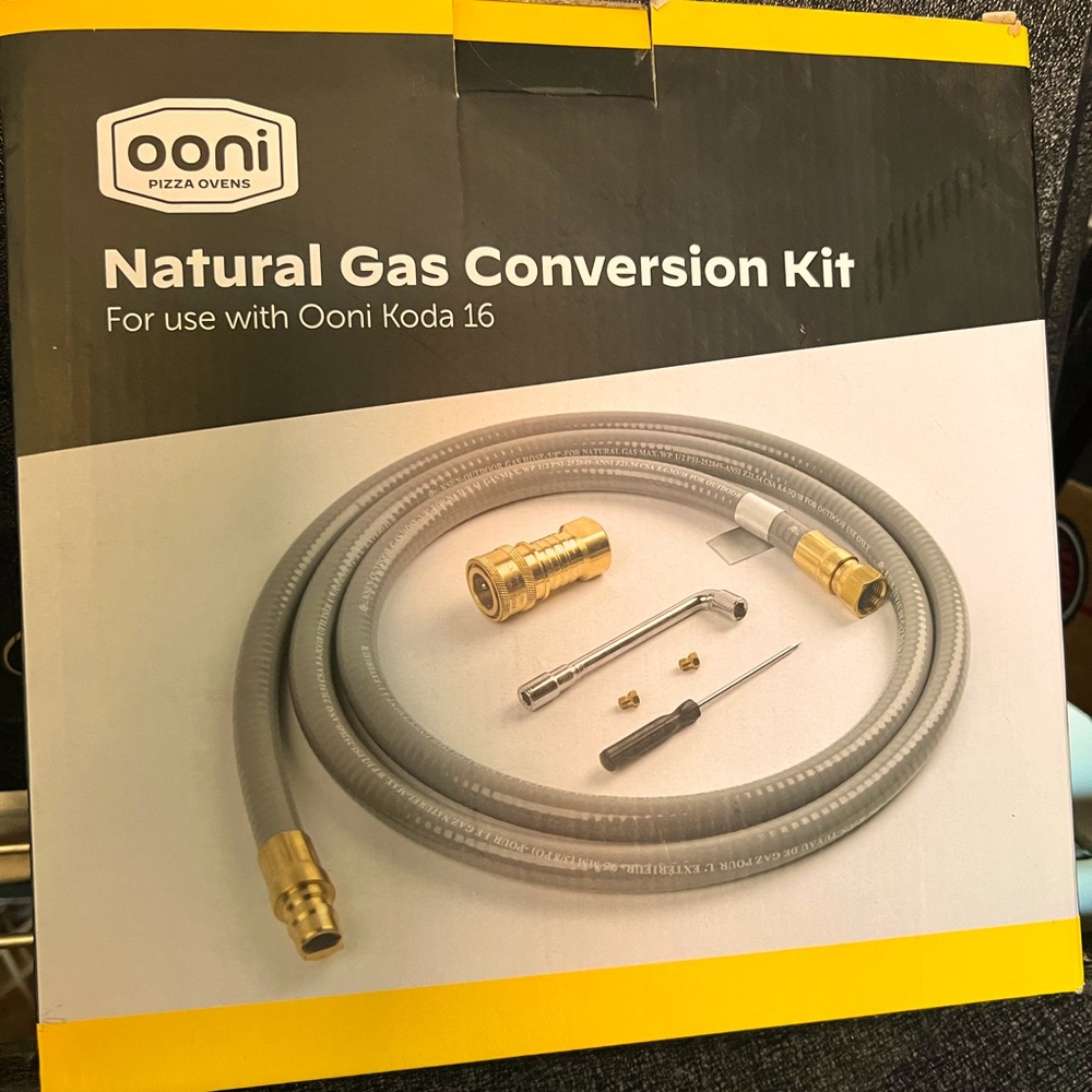 Ooni pizza oven, natural gas conversion kit